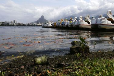 Les eaux olympiques sont polluées au Brésil.