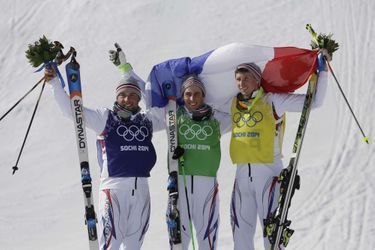 Le podium 100% français: Arnaud Bovolenta, Jean-Frédéric Chapuis et Jonathan Midol