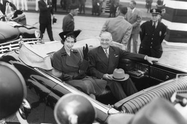 La princesse héritière Elizabeth avec le président des Etats-Unis Harry S. Truman, aux Etats-Unis le 31 octobre 1951