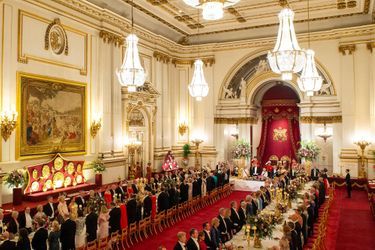 Banquet d'Etat à Buckingham Palace, le 3 juin 2019.