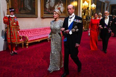 Kellyanne Conway et le duc de Kent à Buckingham Palace, le 3 juin 2019.
