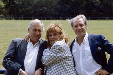 Michel Serrault, Jeanne Moreau et Jean Poiret.