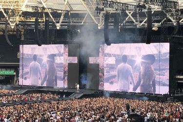 Image du concert de Beyoncé et Jay Z à Londres le 15 juin.
