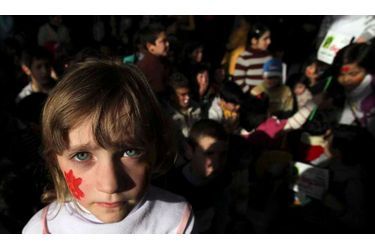 Les enfants syriens qui ont fui vers la Jordanie avec leur famille ont bénéficié d&#039;une journée au parc d&#039;attractions d’Amman en mars, financée par une association.