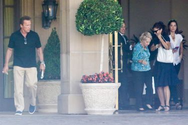 Arnold Schwarzenegger et Maria Shriver à Los Angeles le 30 juillet 2015