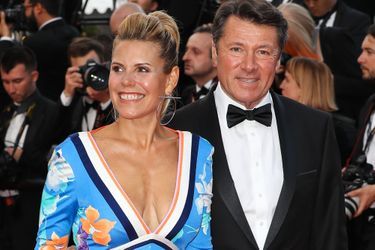Laura Tenoudji et Christian Estrosi à Cannes, le 8 mai 2018.