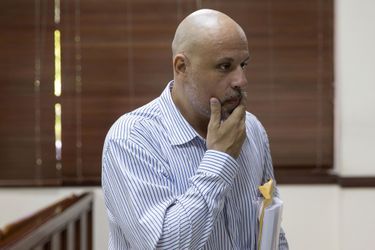 Nicolas Pisapia au tribunal de Santo Domingo lors de son appel en avril 2016.