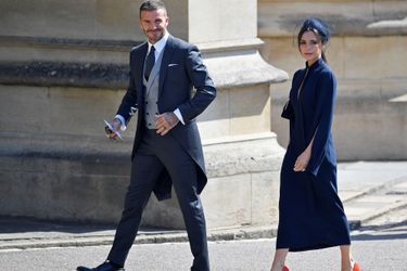 David et Victoria Beckham au mariage du prince Harry et de Meghan Markle, le 19 mai. 