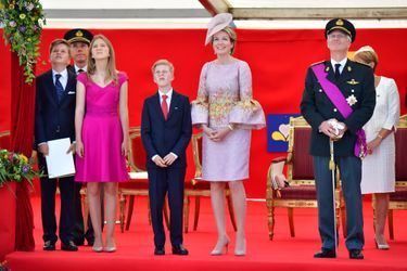 La Famille Royale Belge Au Défilé De La Fête Nationale 10