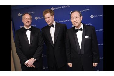 Avec le secrétaire général de l'ONU, Ban Ki-moon, et Fredrick Kempe.