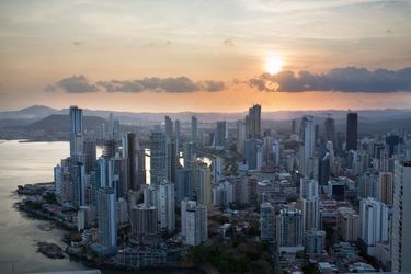 Vue aérienne de Panama City, au Panama.