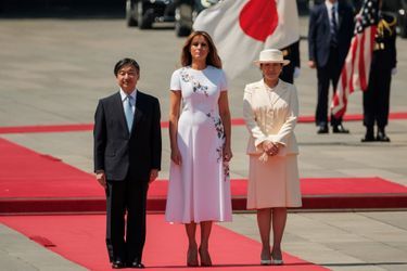 L'impératrice Masako et l'empereur Naruhito du Japon avec Melania Trump à Tokyo, le 27 mai 2019
