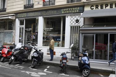 La rue Monsigny, à Paris, où l&#039;attaque au couteau a eu lieu samedi. 