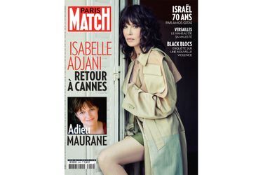 Isabelle Adjani en couverture de Paris Match