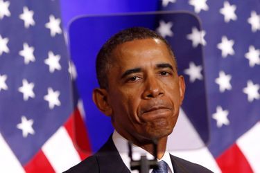 Obama lors de son discours sur la reforme des pratiques de surveillance de l'Agence de sécurité nationale (NSA).