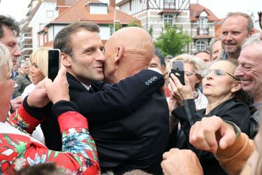 Emmanuel et Brigitte Macron au Touquet.