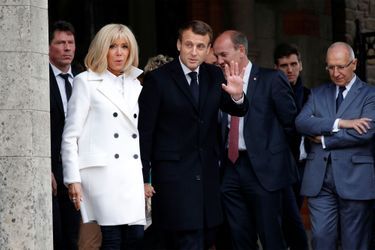 Emmanuel et Brigitte Macron au Touquet.