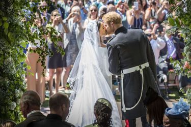 Meghan et Harry le jour de leur mariage, le 19 mai 2018.