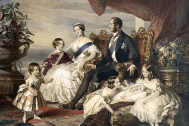 La reine Victoria, le prince Albert avec cinq de leurs enfants, par Franz Xaver Winterhalter
