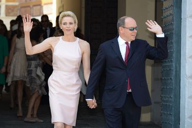 La princesse Charlène et le prince Albert II à Monaco, le 11 juillet 2015