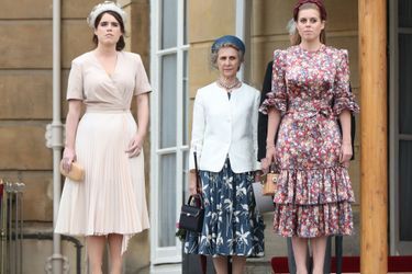 Les princesses Eugenie et Beatrice d'York avec le duc et la duchesse de Gloucester à Londres, le 29 mai 2019