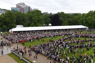 Garden party dans les jardins de Buckingham Palace à Londres, le 29 mai 2019