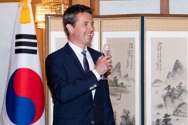 Le prince Frederik de Danemark en Corée du Sud, le 20 mai 2019