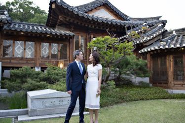La princesse Mary et le prince Frederik de Danemark en Corée du Sud, le 22 mai 2019
