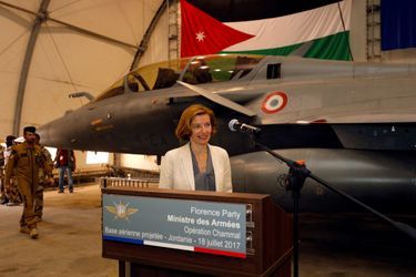 La ministre des Armées Florence Parly en Jordanie, le 18 juillet 2017.
