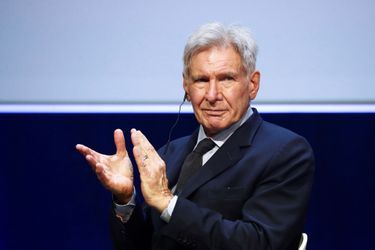 Harrison Ford au congrès mondial de l'UICN, vendredi 3 septembre 2021 à Marseille. 
