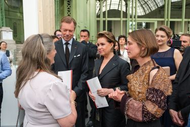 La grande-duchesse Maria Teresa, le grand-duc Henri de Luxembourg et la princesse Stéphanie à Paris, le 22 mai 2019