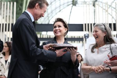 La grande-duchesse Maria Teresa et le grand-duc Henri de Luxembourg à Paris, le 22 mai 2019