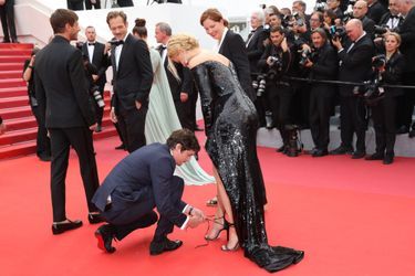 Virginie Efira et Niels Schneider à Cannes, le 24 mai 2019.