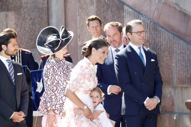 La famille aux 40 ans de la princesse Victoria, le 14 juillet 2017.