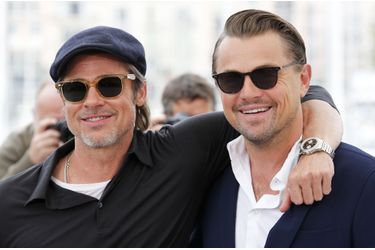 Brad Pitt et Leonardo DiCaprio au photocall du film «Once Upon A Time In Hollywood» à Cannes le 22 mai 2019