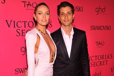 Candice Swanepoel et son fiancé Hermann Nicoli à New York en 2013. 