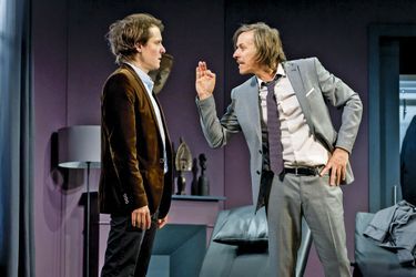 Bénabar et Pascal Demolon dans "Je vous écoute", au théâtre Tristan-Bernard