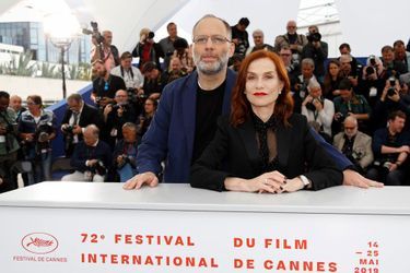 Ira Sachs et&nbsp;Isabelle Huppert au Festival de Cannes 2019.