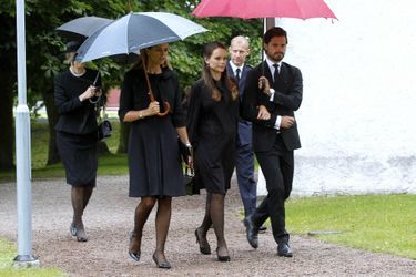 Les princesses Madeleine et Sofia et le prince Carl Philip de Suède à Trolle-Ljungby, le 12 juillet 2017