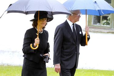 La reine Silvia et le roi Carl XVI Gustaf de Suède à Trolle-Ljungby, le 12 juillet 2017