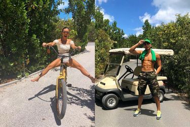 Kourtney Kardashian et Younes Bendjima en vacances.