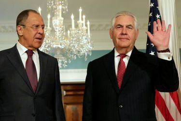 Sergueï Lavrov et Rex Tillerson à Washington, le 10 mai 2017.