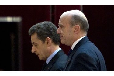 <br />
Nicolas Sarkozy et Alain Juppé en janvier 2012.