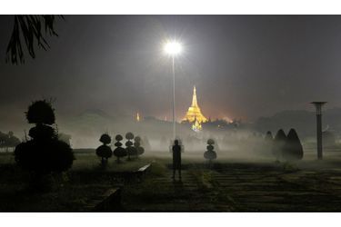 <br />
La pagode Shwedagon Paya à Rangoon.