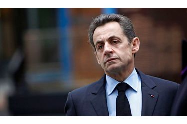 <br />
Nicolas Sarkozy, mardi au Grand Palais, à Paris.