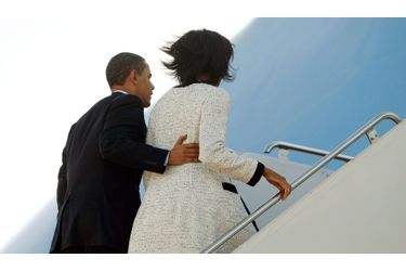 Barack Obama, le président des Etats-Unis, et son épouse Michelle sont montés cet après-midi dans l&#039;Air Force One, destination l&#039;Europe et notamment Londres pour le G20.
