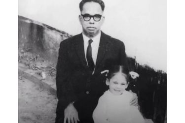 Kamala Harris et son grand-père maternel, P.V. Gopalan.