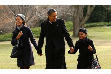 Après de courtes et studieuses vacances à Hawaï, Barack Obama est rentré en famille à Washington.