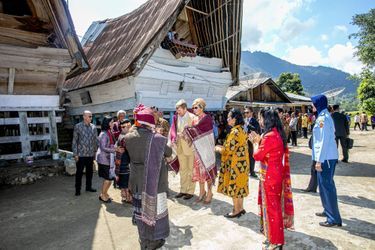La reine Maxima et le roi Willem-Alexander des Pays-Bas, le 12 mars 2020 sur l'île de Sumatra