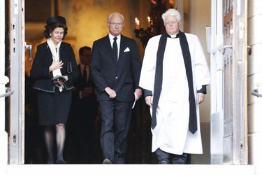 La reine Silvia et le roi Carl XVI Gustaf de Suède à Stockholm, le 4 février 2020